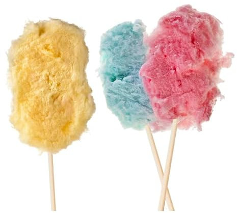 Monouso | 50 Palos de Madera Cuadrados, 40cm, Madera de Abedul, Stick para Algodón de Azúcar, Bastones, Dulces, Brochetas, Reciclable, Compostable