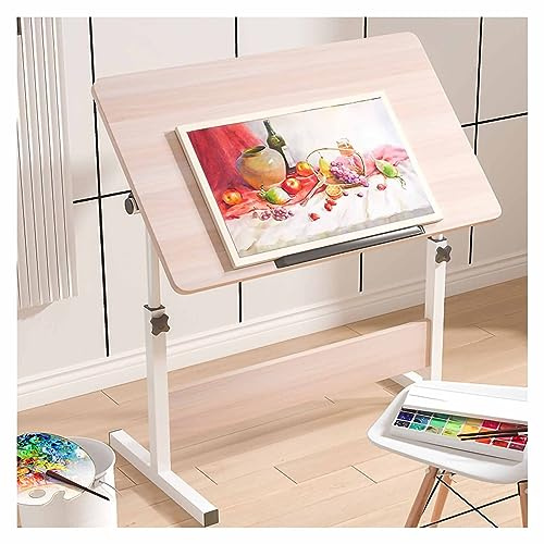 Tavolo da disegno con altezza regolabile e piano inclinabile per studio artistico e scrittura artistica scrivania per lavori creativi