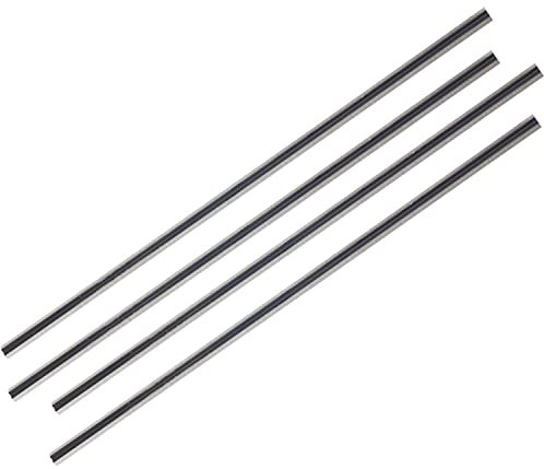 4pcs 306x8x2,0 mm Blades Planer Knives HSS Sostituzione for il 2012 e il 201 2nb Spessore pialla trattata a doppio bordo