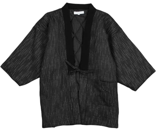 Casiler Cardigan Kimono Vintage Invernale Uomo, Tradizionale, Giacca Hanten in Cotone, Abbigliamento Caldo per Casa, Pigiama