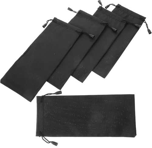 DIYEAH Bolsa para Estacas de Tienda 5 Piezas, Almacenamiento Portátil de Aleación de Aluminio, Color Negro, Bolsa para Clavijas de Camping Resistente y Ligera, Accesorios Prácticos