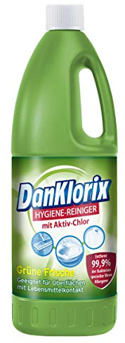 Dan Klorix Hygienereiniger Grüne Frische 1,5l - hygienische Frische, Desinfektion & Bleiche