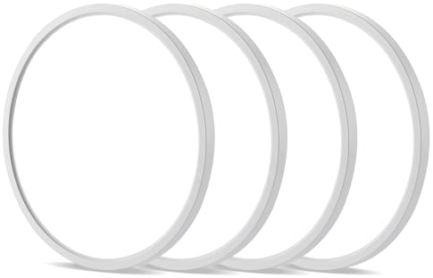 ocioc 4 Stück LED Deckenleuchte Deckenlampe 20W, 5000K, Modern Rund Küchenlampen Ideal Für Flur Keller BalkonØ25.4cm