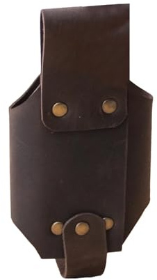 Générique Porte-ceinture de bière en cuir PU, porte-bouteille, ceinture Portable, bouteille de bière, peut boire pour fête en plein air, de taille pour boisson