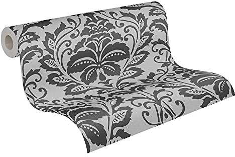 A.S. Création Barocktapete Attractive Tapete mit Ornamenten Vliestapete silber grau matt glänzend strukturiert 369102