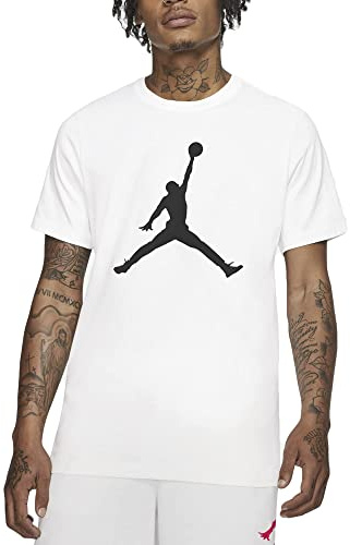 Nike Herren Jumpman T Shirt, Weiß / Schwarz, M EU