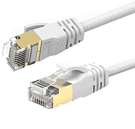 Reulin 2.5M Cat 7A Ultra Dünn - Gigabit Ethernet Kabel Netzwerkkabel Geschwindigkeit bis zu 40Gbs/1000 MHz Kompatibel mit Cat5 Cat5e Cat6 Cat6a Cat7 Cat7A+ Für Switch Modem Router Schnelle Netzwerke