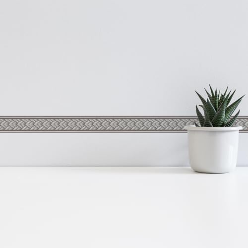 A.S. Création Självhäftande kant endast kanter 10 bård 5,00 m x 0,04 m metallisk tillverkad i Tyskland 369154 36915-4