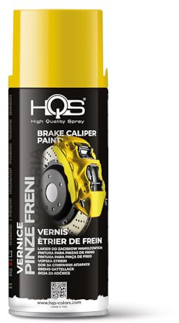 HQS High Quality Spray Bombe aérosol 400 ml de peinture pour Etrier de Frein, Jaune