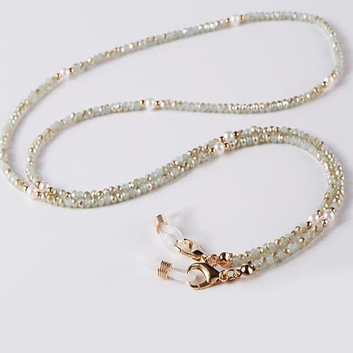SOREZE Collar con Correa para máscara de Cuentas Coloridas, Cadena para Gafas, Soporte para Gafas, cordón para Gafas de Sol para Mujeres y niñas, cordón para Gafas