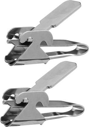 Zerodeko 2 Piezas Pinzas para Semillas de melón Clip de castañas Cascanueces Nutcracker Quita cáscaras de Girasol Herramienta para Abrir piñones abridor Botellas sacacorchos