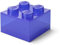 Room Copenhagen LEGO Storage Brick - Scatola portaoggetti in plastica con 4 pomelli glitterati, impilabile, con coperchio, per bambini e adulti, organizer da scrivania e scatola per giocattoli