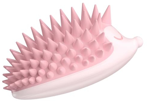 Peine de champú, cepillo de champú masajeador del cuero cabelludo - Exfoliante del cuero cabelludo de Hedgehog para la eliminación de la caspa,Pespa de silicona para el crecimiento del crecimiento