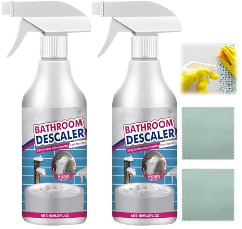 OIXYAZ 2 Eliminador de manchas para manchas resistentes, limpiador multifuncional para cabina de ducha, limpiador de baño extra fuerte, limpiador para cristal, alcantarillado