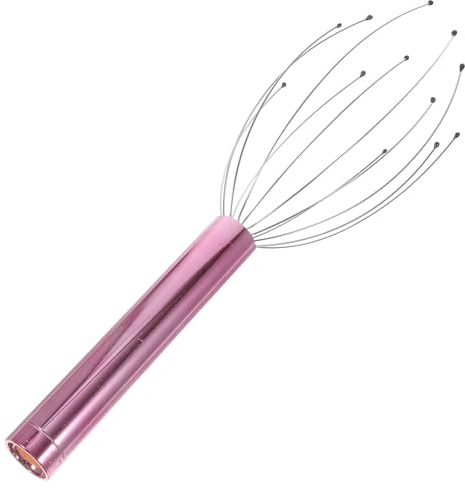 SHINYPASING 1pc Masseur Électrique de Cuir Chevelu en Métal sans Batterie pour Hommes et Femmes, Favorise la Circulation Sanguine et Maintient un Cuir Chevelu Sain