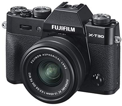 Fujifilm X-T30, Kit cámara con Objetivo Intercambiable XC15-45/3.5-5.6, Color Negro