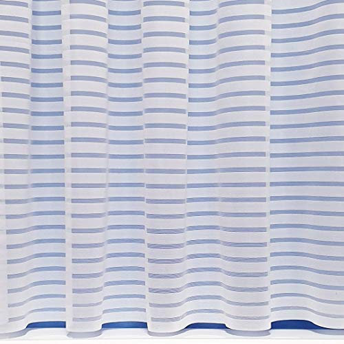 John Aird Paris Horizontal Design Net Curtain - Sold By The Metre - (Drop: 45 (114cm))