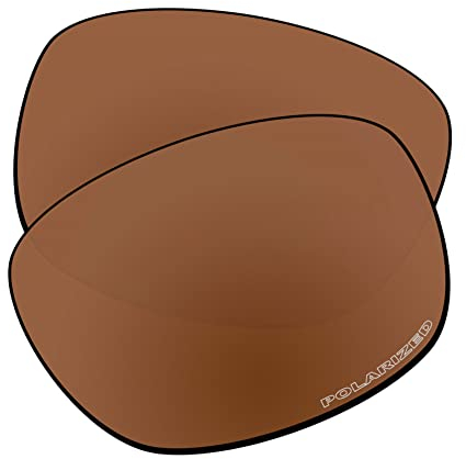EZReplace Verres de rechange pour lunettes de soleil Oakley Ten X OO9128 (verres polarisés), Polycarbonate marron bordeaux, Taille unique