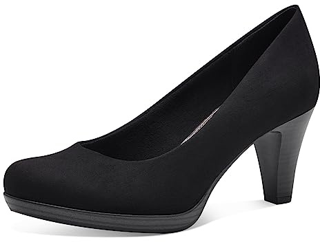 MARCO TOZZI Damen Pumps Vegan Elegant, Schwarz (Black), 36 EU