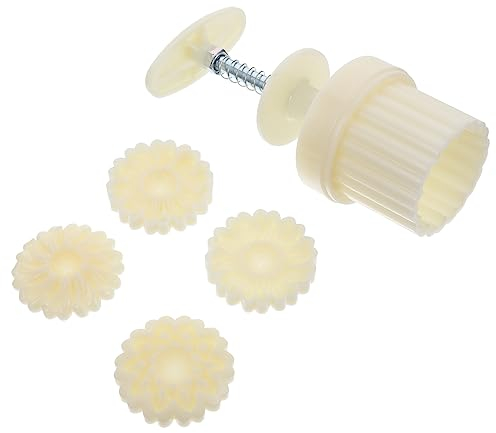 COLLBATH Blumenförmige Bohnenkuchenform 50 G Mini-gänseblümchen-mondkuchenformen Aus Kunststoff Zum Backen Beim Herbstfest