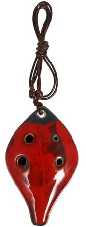 ifundom 6-loch Blattförmige Okarina Aus Keramik Für Anfänger Und Kinder Übungs Blasinstrument Mit Resonantem Klang Geschenk Geeignet