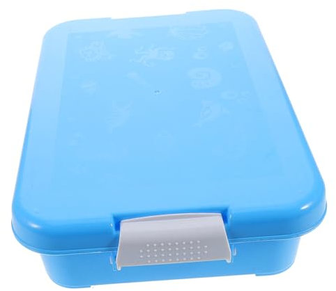 Yardwe Caja de Almacenamiento de Arena para Caja almacenaje plastico arenero de con Tapa contenedor sensorial para pequeños salvadera el plastico Blue