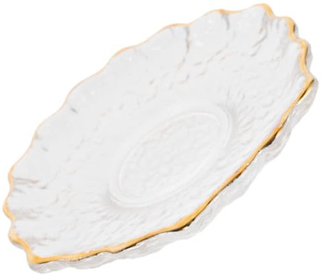 Amosfun Piattini Sottobicchieri da tè Sottobicchieri per Tazze Piattini per Tazze da tè Trasparenti in Vetro Tovagliette