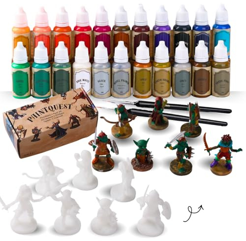 iPEAU DND Miniature Peinture Set sans Mélange-Maquettiste Débutant/Aamateur Modélisme