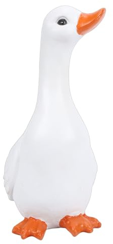 NOENNULL Statue de Canard en Résine Mignonne, Décoration de Jardin, Sculpture Animale Intérieure et Extérieure, Figurine de Canard Décorative pour Décoration de Pelouse et de Maison