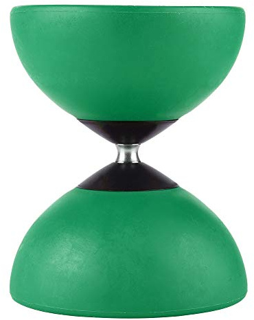 ERYUE Färgglad Trippellager Diabolo-set Rolig Kinesisk Yoyo för Nybörjare med Robust Design för hand- och Armträning ABS-material i Röd Grön Gul (Grön)