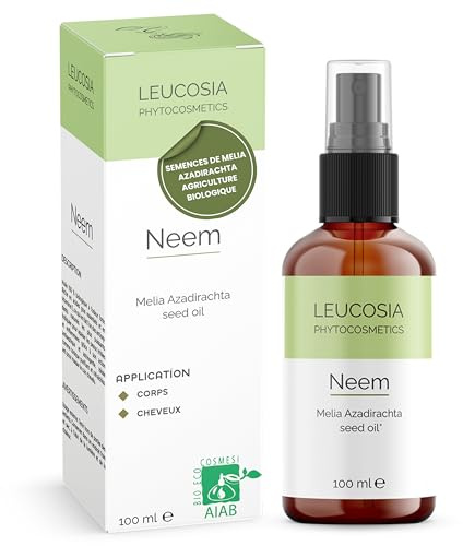 Aceite de Neem Puro 100 ml Neem Oil 100% Natural Orgánico Prensado en Frío, Aceite Corporal y Capilar Hidratante para Piel Seca y Cabello Dañado Sin Parabenos ni Siliconas Vegan