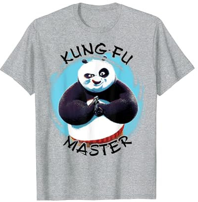 Kung Fu Panda Po Kung Fu Master Paint Smear Portrait T-Shirt