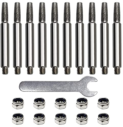 Frunimall Affilatrice per motosega, affilatrice per motosega, affilatrice a catena, set di accessori per motosega e levigatura (10 pezzi) (5,5 mm)