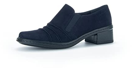 Gabor Femme Chaussures Basses, Dame Mocassin,Chaussons,Pantoufles,Chaussures de collège,Loafer,Chaussures d'affaires,Bleu (atlantik) / 16,40 EU / 6.5 UK