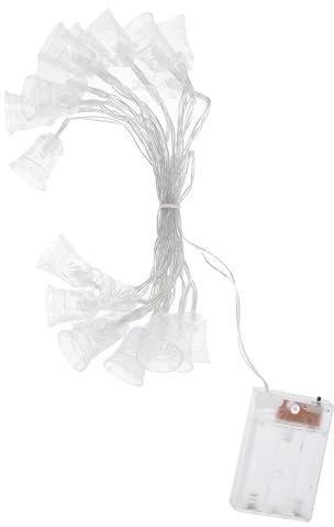 UPKOCH 3m Led Lichterkette Mit Farbigen Led Glocken Dekorative Batteriebetriebene Lichterkette Für Innen Und Außen Wetterfeste Garten Festtagsbeleuchtung Lang Ohne Batterien