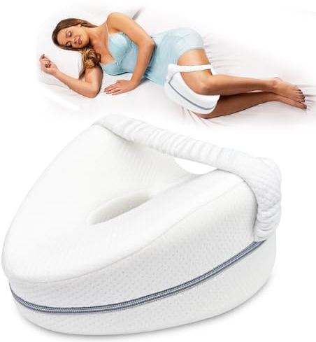 Lectorias kniekissen für seitenschläfer, beinkissen ergonomisches, Knee Pillow, seitenschläferkissen Knie Hilft bei Knieschmerzen, hüftkissen mit abnehmbarem und waschbarem Bezug