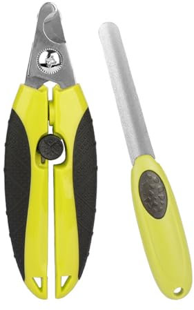 Sarini Ciseaux à Griffes Professionnels pour Chiens, Chats à Griffes de Haute qualité, broyeur à Griffes pour Animaux de Grande et Moyenne Taille avec Protection, verrou de sécurité et Lime à Ongles