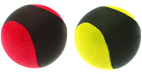 Sarini 2 Bolas de Rebote de Agua para Playa y Piscina,Pelota Suave para aliviar el estrés,Adecuada para Adultos,niños,niñas,Piscina,Playa,mar,Actividades al Aire Libre (Amarillo,Rojo)