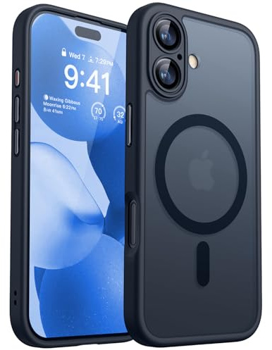 CANSHN für iPhone 17 Hülle mit Kameraschutz für Magsafe (TOP Militärschutz & Magnetkraft) iPhone 17 Case Stoßfest, Schwarz
