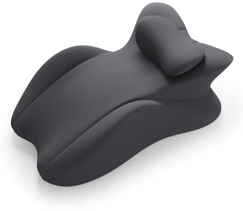 MINGPINHUIUS Cojín en cuña, cojín de lectura y cojín lumbar, cojín de relajación para cama, sofá y suelo, cojín ortopédico de apoyo contra el dolor de espalda y cuello, de espuma viscoelástica (gris