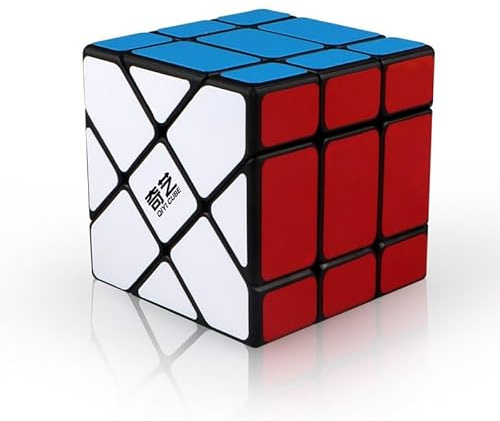 Logica Giochi - Cubo Magico 3x3 Windmill S - Puzzle innovativo - Per speedcubing - Cubo resistente per sfida logica - Da collezionismo - Giochi educativi