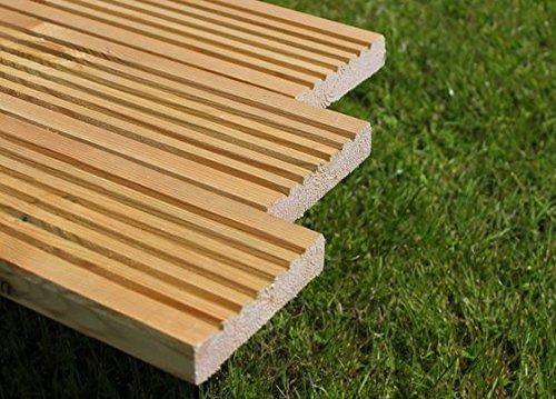 diyclick2buy Timber Deck Boards 120mm x 28mm x 3.6m lengths Fully Treated Boards In Various Pack Sizes (15)