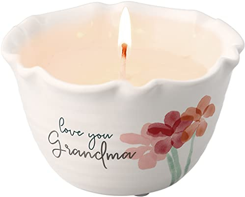 Pavilion Gift Company Love You Grandma Candle, 9 Oz, Pink