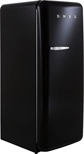 Smeg Fifities Style Right Hand Hinge Freestanding Fridge With Ice Box - Black