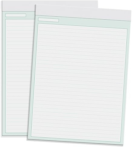 pubblimania 2 Block Notes Taccuino A4 in carta con rilegatura in cartoncino semirigido. 50 fogli a righe. (A4 (Cm 21x29,7))