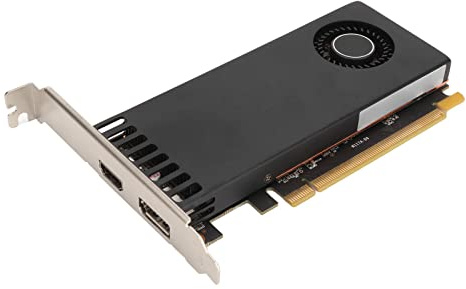 Dpofirs GTX1650 4G D6 LP-Grafikkarten, 4G GDDR6-Grafikkarte mit 12 Gbit/s Videospeichergeschwindigkeit, Unterstützte 3D-Funktionen, 3-Phasen-128-Bit-GPU-Karte für Windows 7 10 11