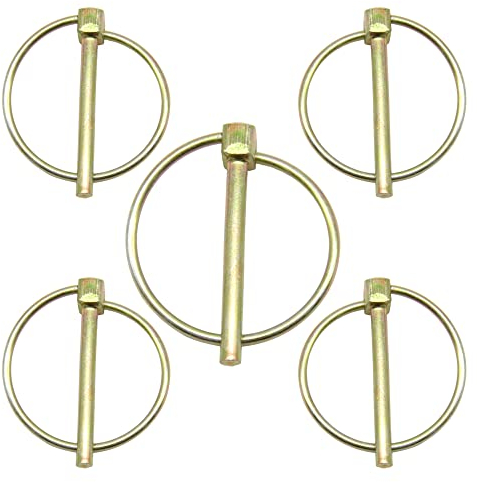 CEEYSEE Lot de 5 goupilles pliantes - 5 mm x 45 mm - Pour remorques, camions, tracteurs, bennes à benne basculante, ferme, tondeuse à gazon (O5 mm x 45 mm)