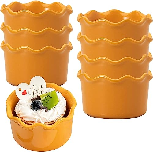 Cuenco de sopa, cuenco de arroz, cuenco de desayuno, juego de moldes, 230 ml, moldes de creme brulee, platos a prueba de horno, moldes de soufflé, moldes for freidora de aire, verde, juego de 4 ( Colo