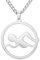 TEAMER Schwimmen Halskette Schwimmer Anhänger Edelstahl Wassersport Schmuck für Schwimmer Schwimmen Liebhaber Swim Coach (Schwimmende Halskette - Silber)