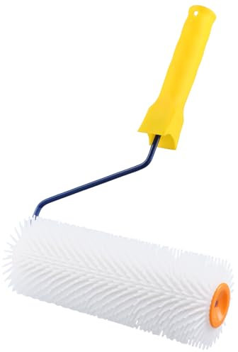 QWORK® Stachelwalze 23 cm, Stachellänge 20 mm, Entlüftungsroller zur Entlüftung von Bodenbeschichtungen